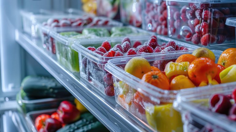 berries in a plastic container